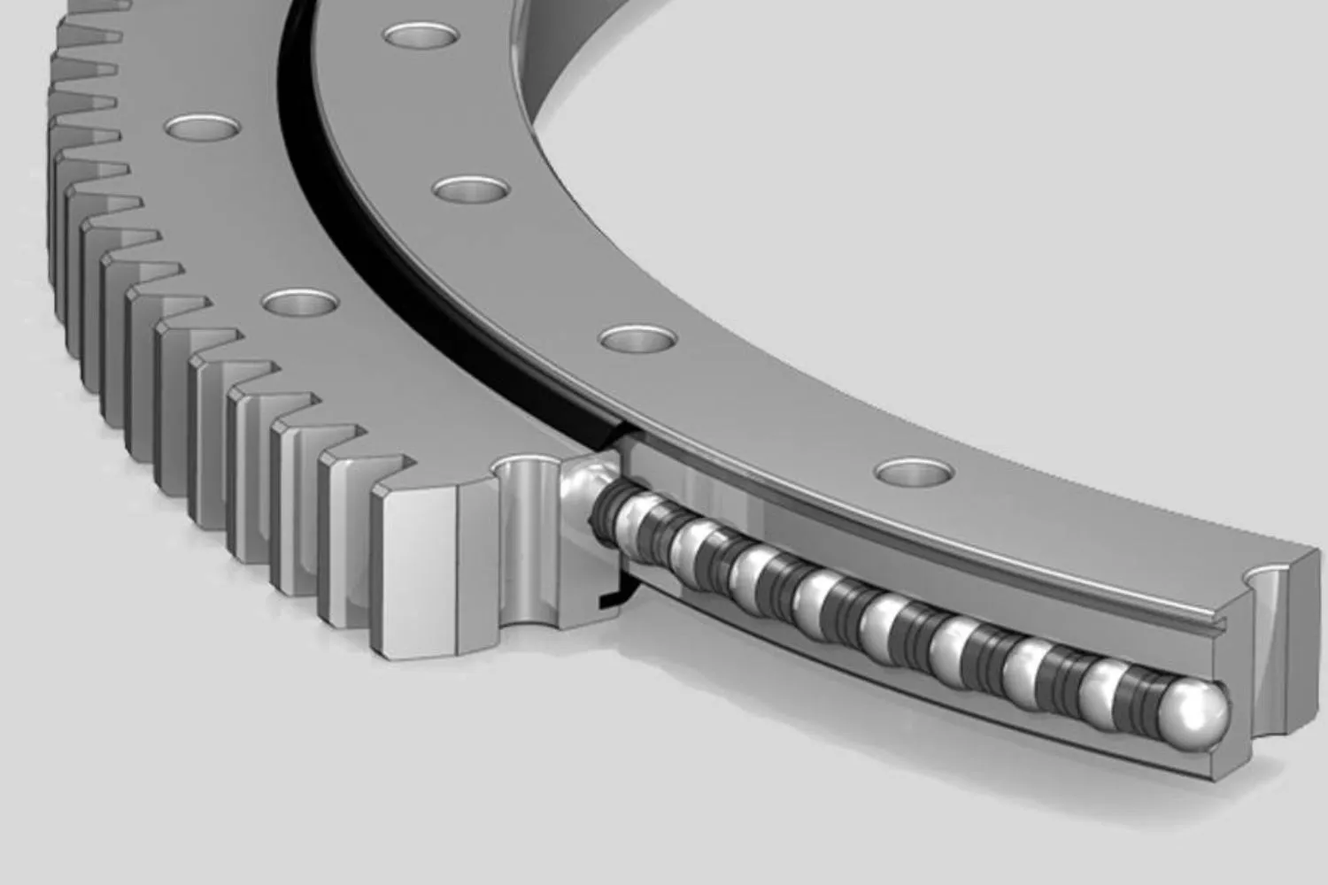 Single Row Ball Slewing Bearings: Axial and Radial Load Champions Single Row Ball Slewing Bearings: Axial and Radial Load Champions