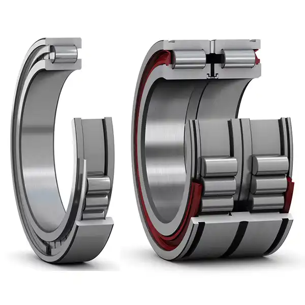 Where are Full Complement Cylindrical Roller Bearings Typically Used?