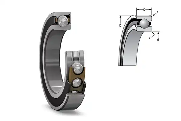 What are the Key Features of Precision Angular Contact Ball Bearings?