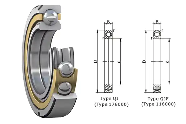 What is the Role of the Cage Material in Four-Point Contact Ball Bearings?